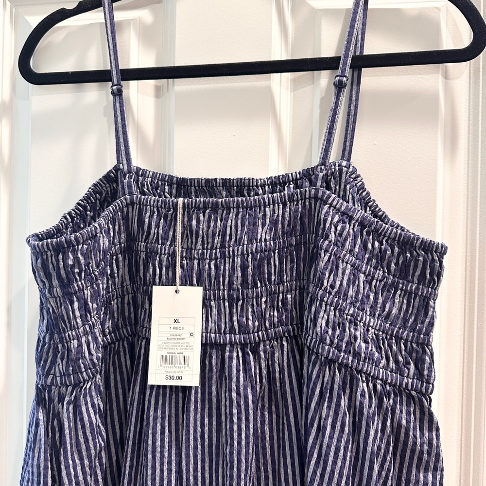 New Target Striped navy and gray Women's dress - Picture 4 of 5